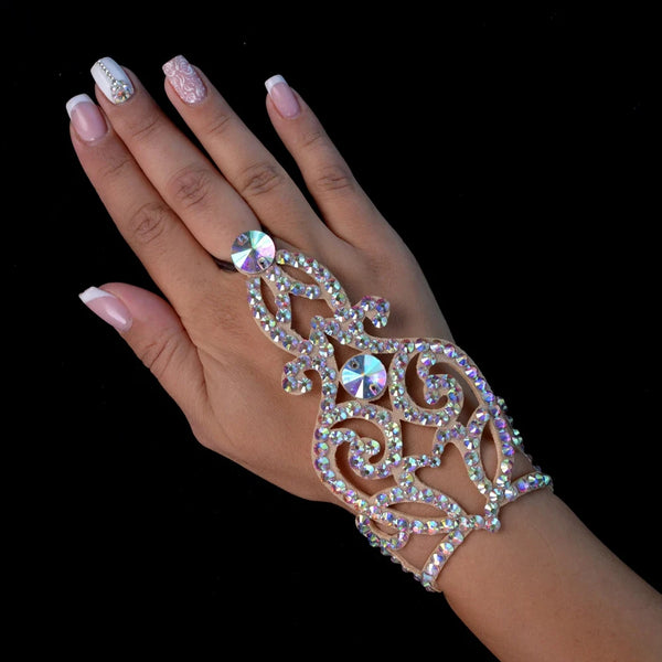 Elegante Bunte Hohl Finger Armband
