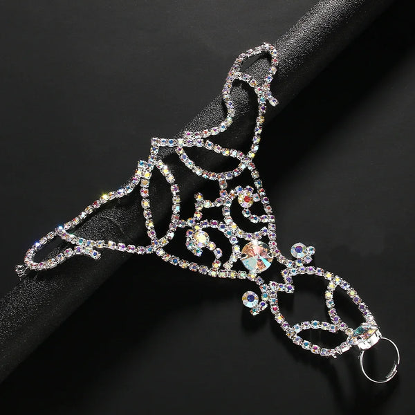 Elegante Bunte Hohl Finger Armband